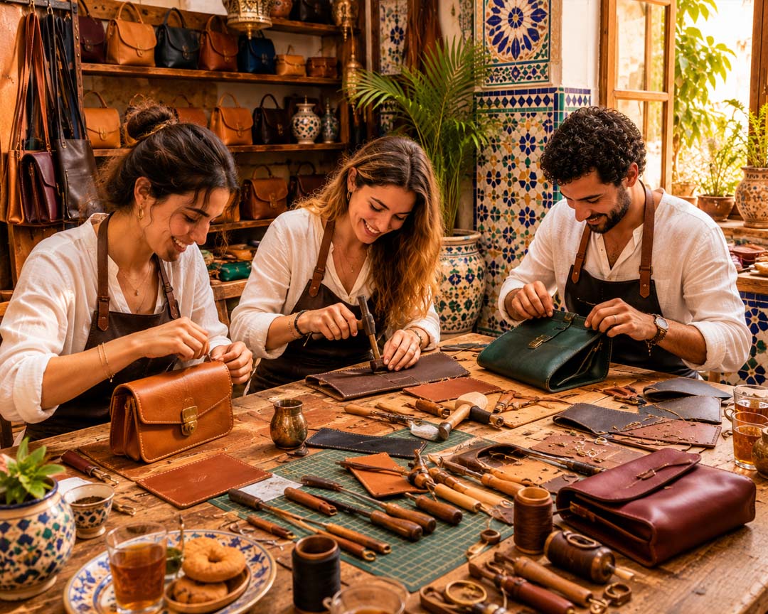 Create Your Own Handmade Leather Bag in Fes, Morocco