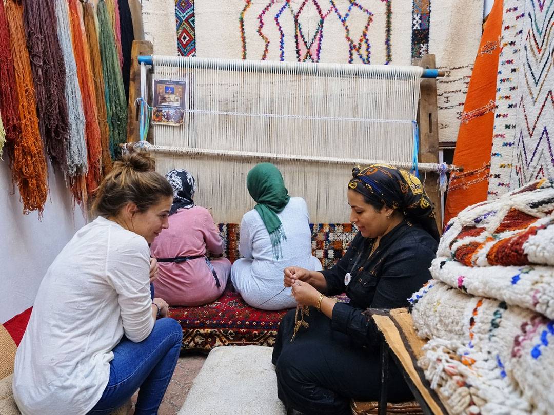 Carpet Weaving Workshop in Fes, Morocco