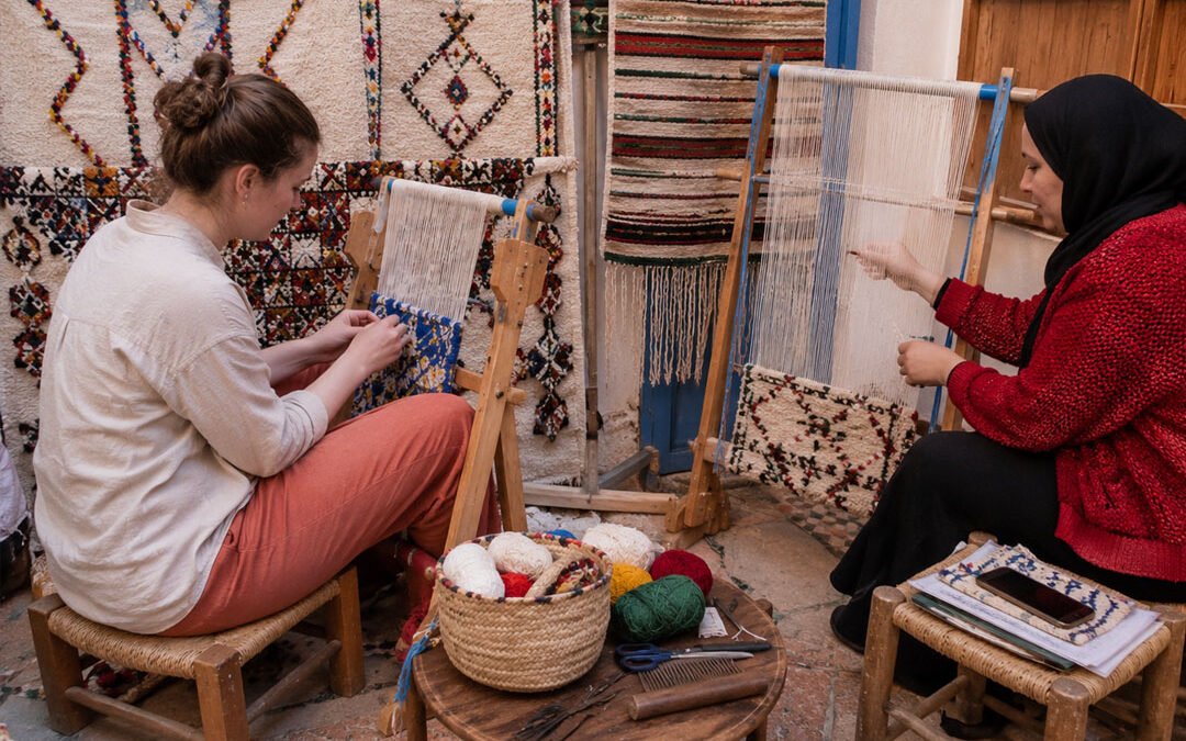 Small Tapestry Weaving Workshop in Fes, Morocco