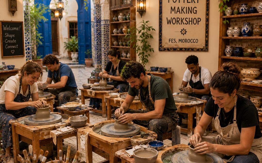 Pottery Making Workshop in Fes, Morocco