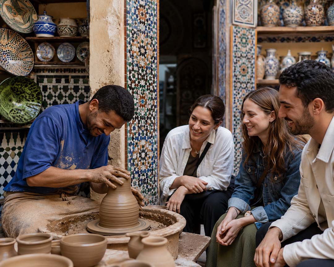 Pottery & Zellige Guided Tour in Fes, Morocco