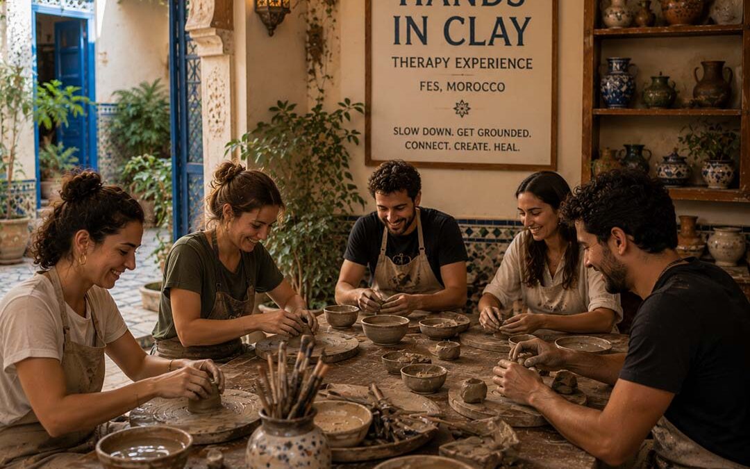 Hands in Clay Therapy Experience in Fes
