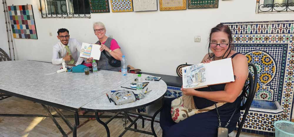 Self-Guided Sketching Experience in Fes, Morocco