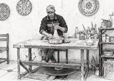 Drawing workshop Fes