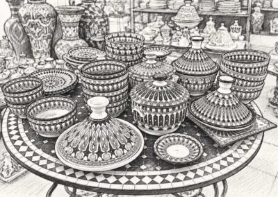 drawing experience Morocco